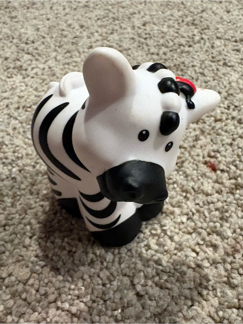 2007 Fisher-Price Little People Zebra With LadybugFigurine